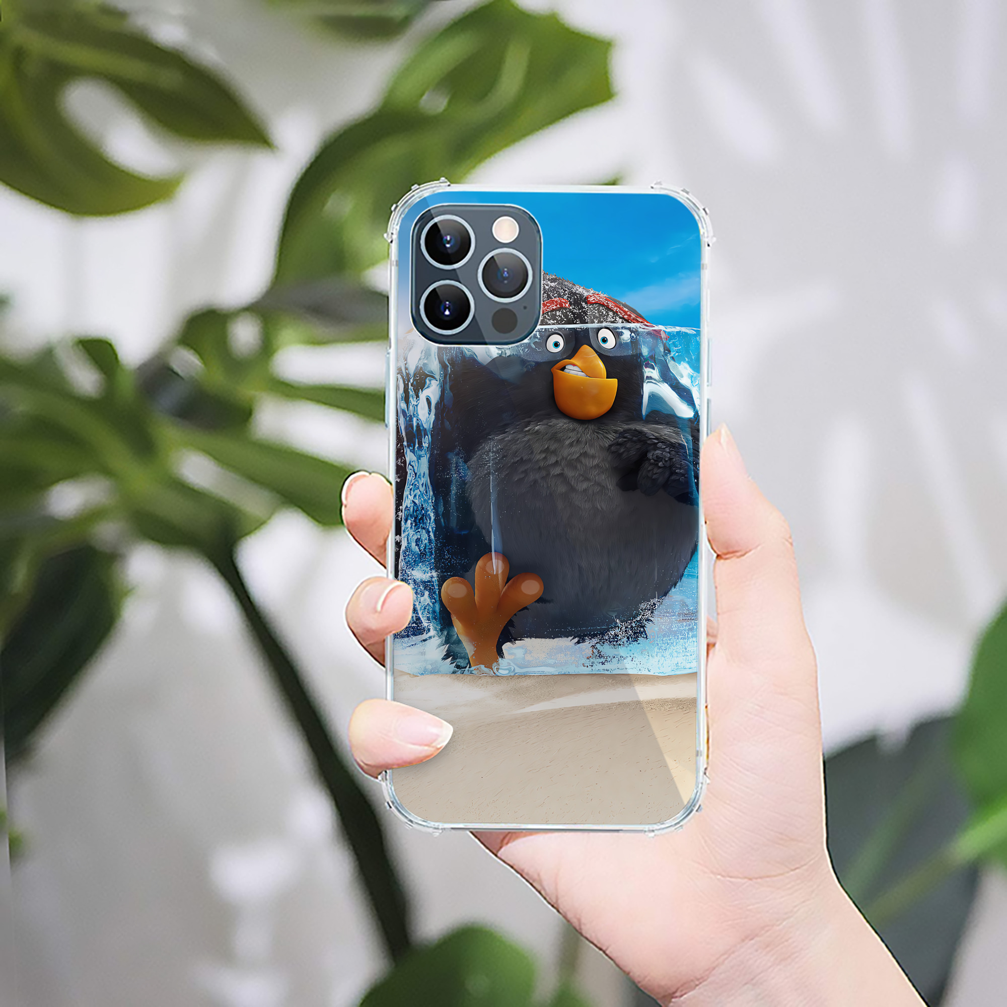 （画像用） Angry Birds アングリーバード 【iPhone 12シリーズ対応】透明スマホケース（クリアソフトケース）